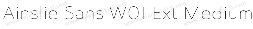 Ainslie Sans W01 Ext Medium字体转换